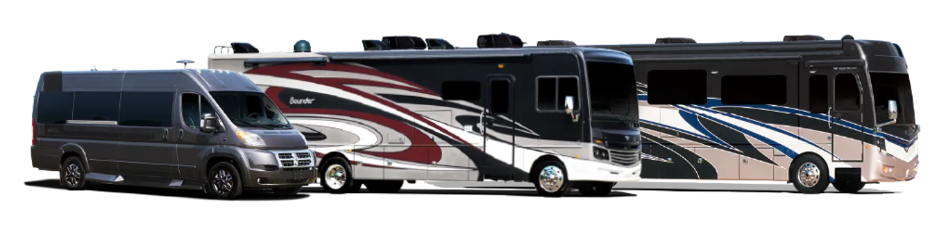 Full fleet of RV rentals